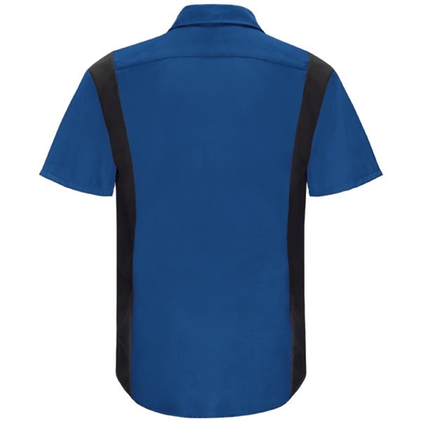 Workwear Outfitters Men's Long Sleeve Perform Plus Shop Shirt w/ Oilblok Tech Royal Blue/Black SY32RB-RG-5XL